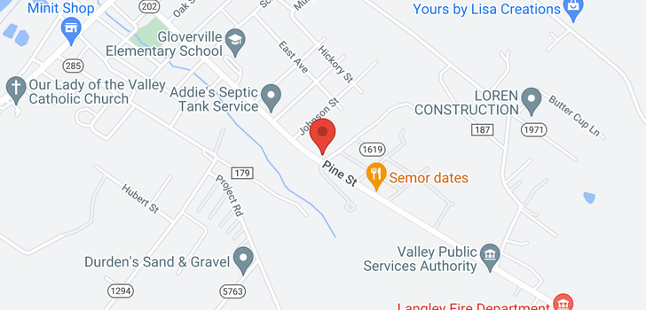 map of 333 Pine Street, Gloverville, SC 29828